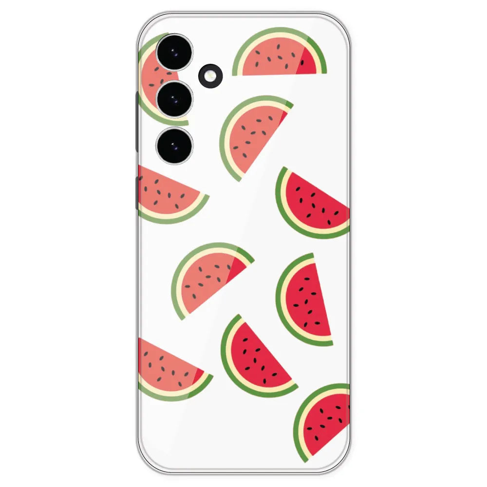 Watermelons - Clear Printed Silicone Case For Samsung Galaxy S23 FE