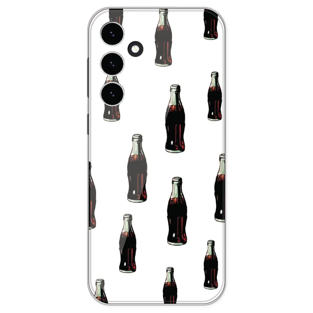 Soft Drink - Clear Printed Silicone Case For Samsung Galaxy S23 FE