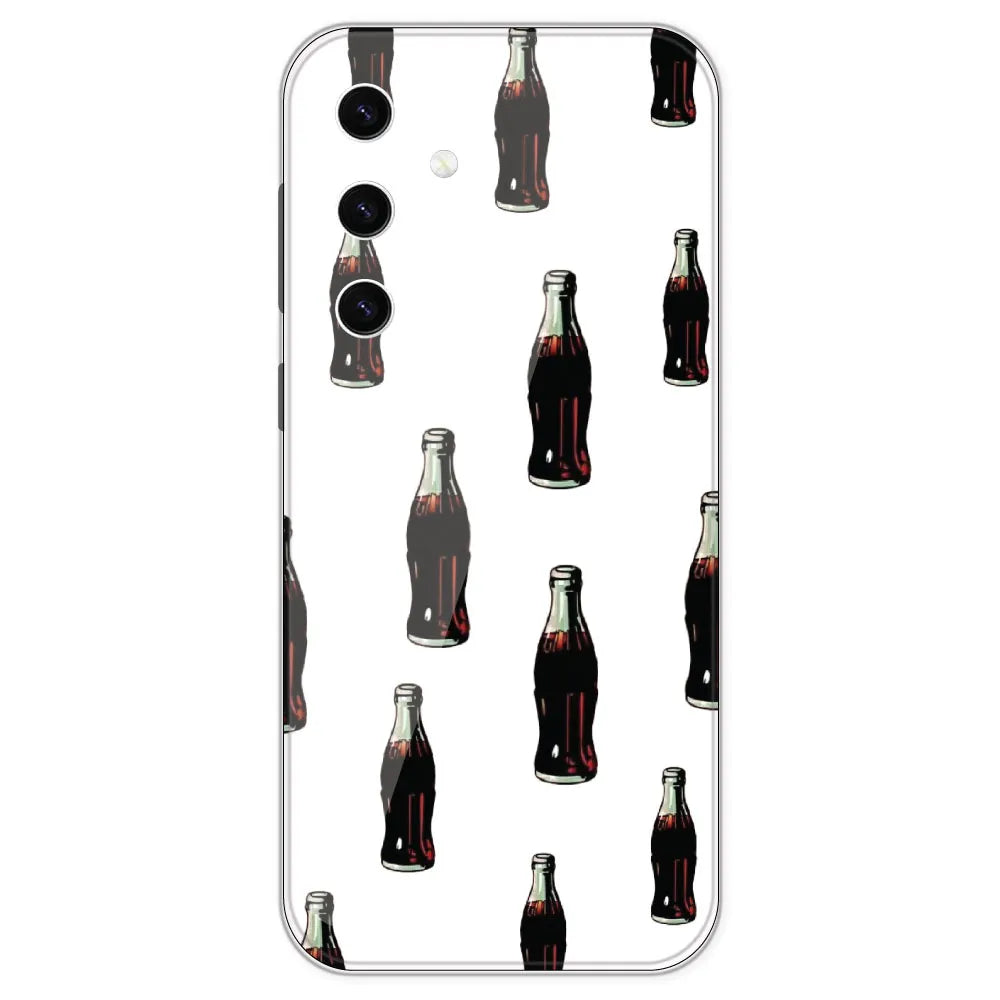 Soft Drink - Clear Printed Silicone Case For Samsung Galaxy S23 Plus