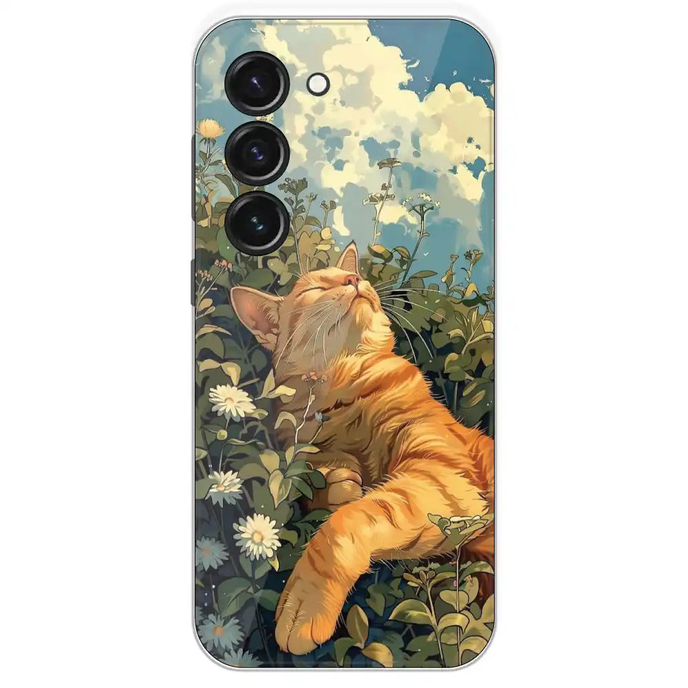 Garfield Sleeping - Printed Silicone Case For Samsung Galaxy S23