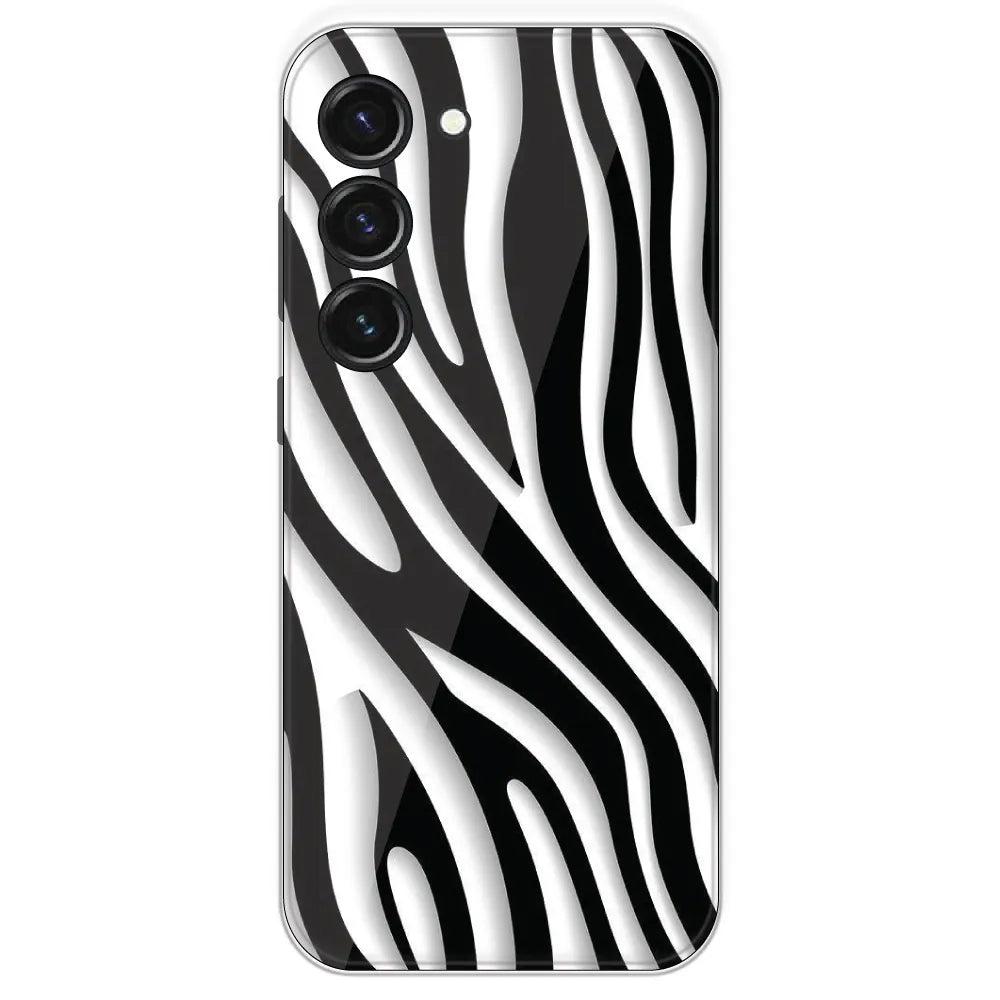 Zebra Print - Printed Silicone Case For Samsung Galaxy S23