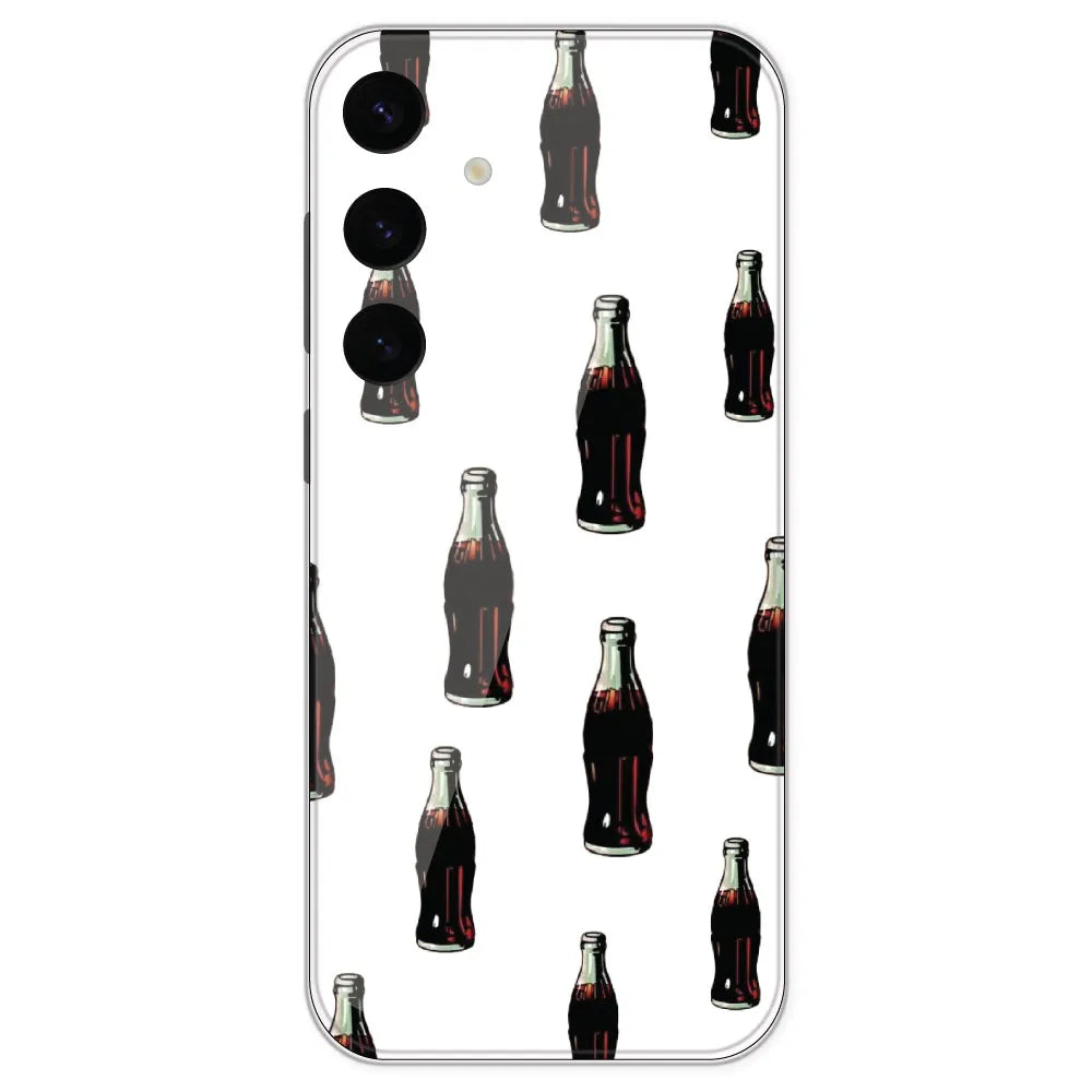 Soft Drink - Clear Printed Silicone Case For Samsung Galaxy S24 Plus
