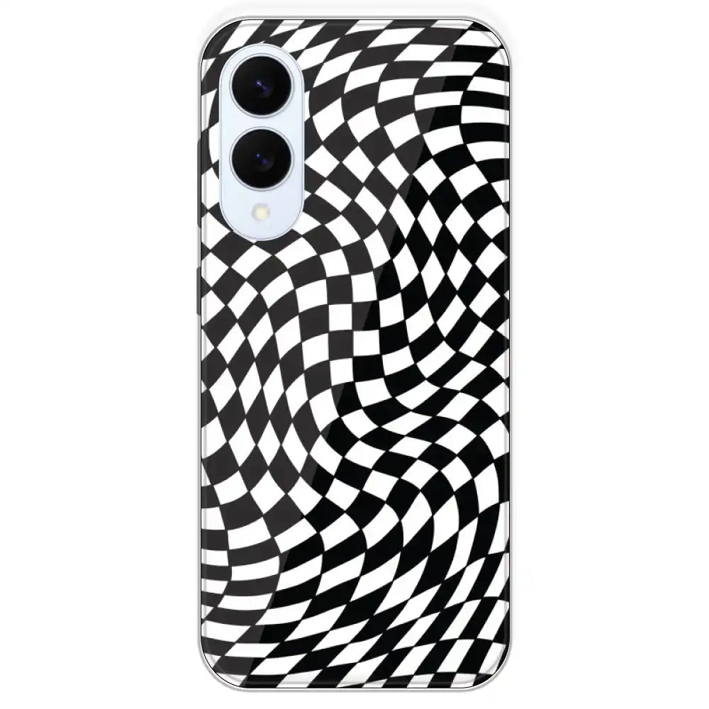Checks - Printed Silicone Case For Samsung Galaxy S25 Edge