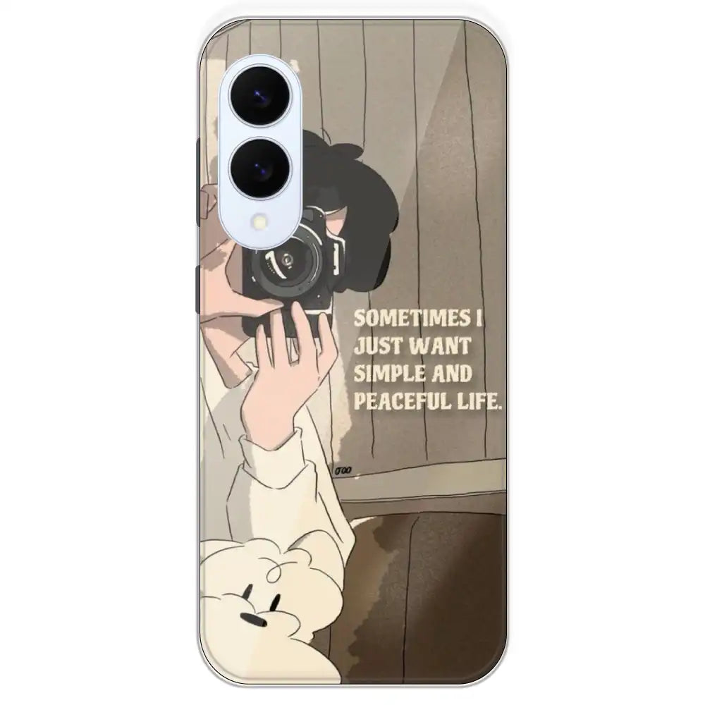 Photographer - Printed Silicone Case For Samsung Galaxy S25 Edge