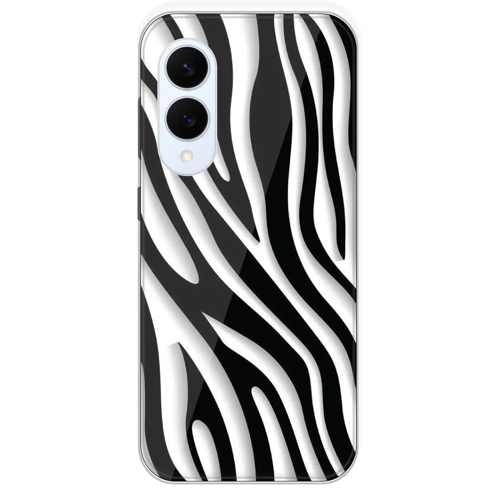 Zebra Print - Printed Silicone Case For Samsung Galaxy S25 Edge