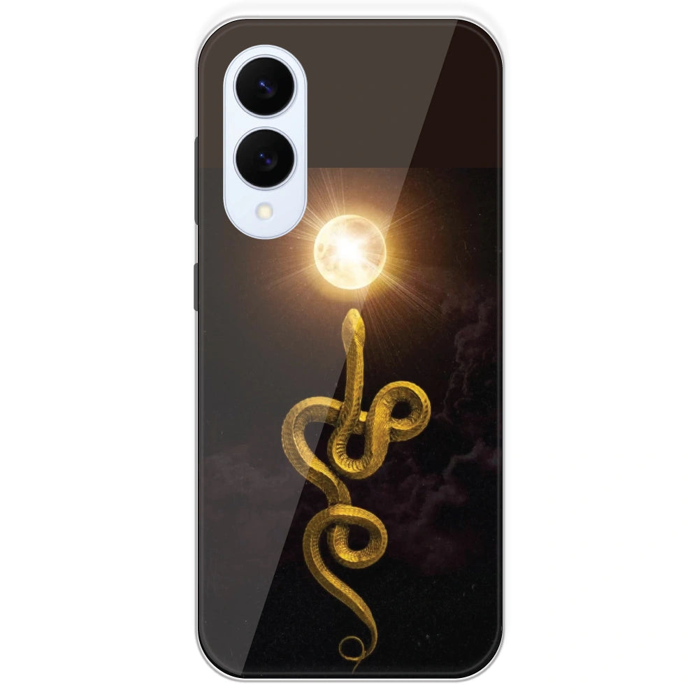 Golden Serpent - Printed Silicone Case For Samsung Galaxy S25 Edge