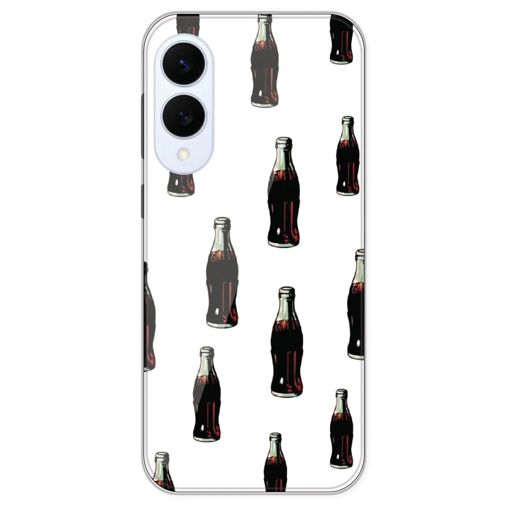 Soft Drink - Clear Printed Silicone Case For Samsung Galaxy S25 Edge
