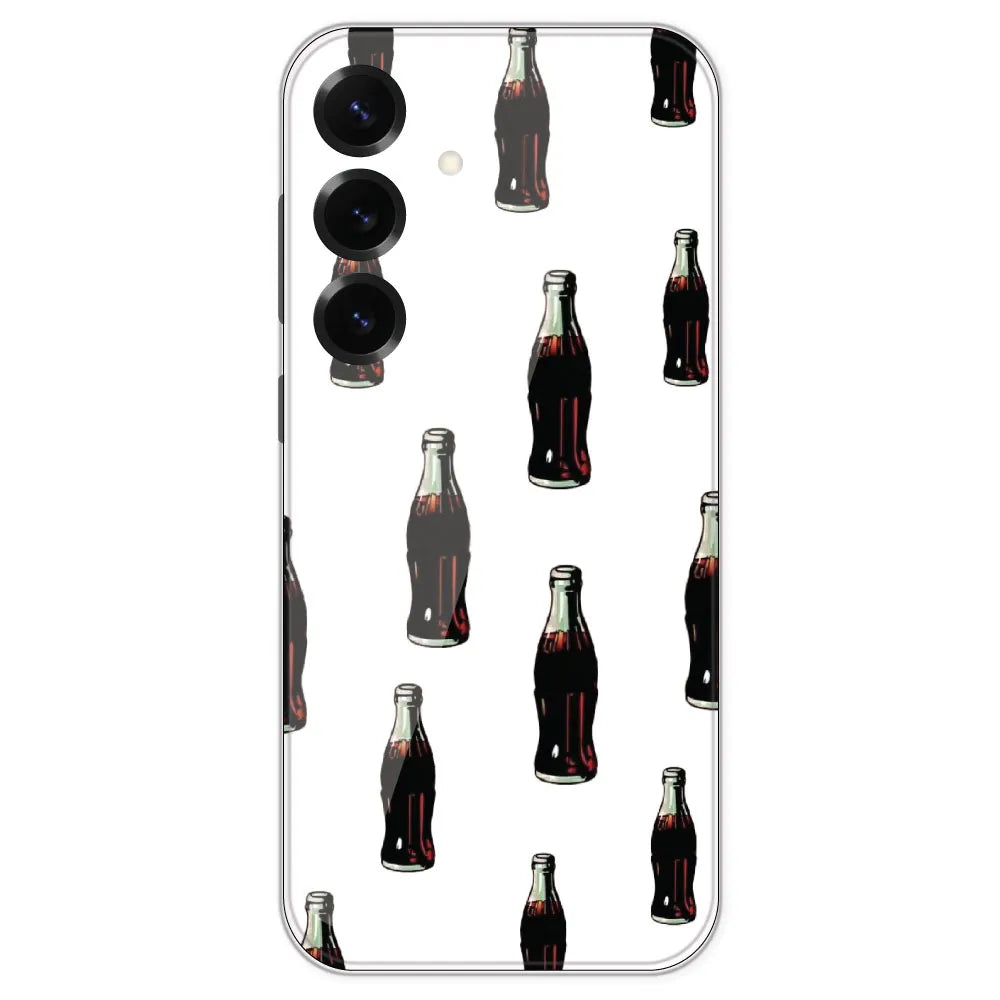 Soft Drink - Clear Printed Silicone Case For Samsung Galaxy S25 Plus