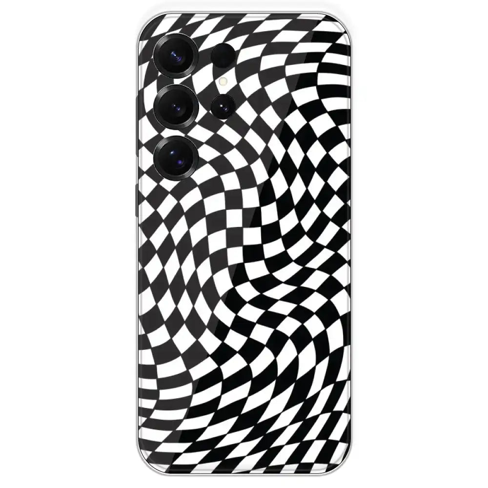 Checks - Printed Silicone Case For Samsung Galaxy S25 Ultra