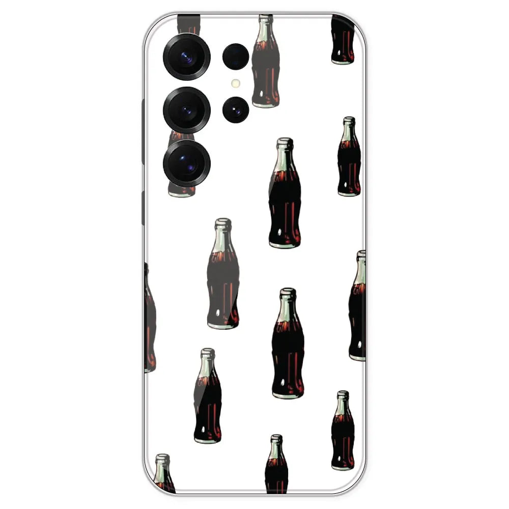 Soft Drink - Clear Printed Silicone Case For Samsung Galaxy S25 Ultra