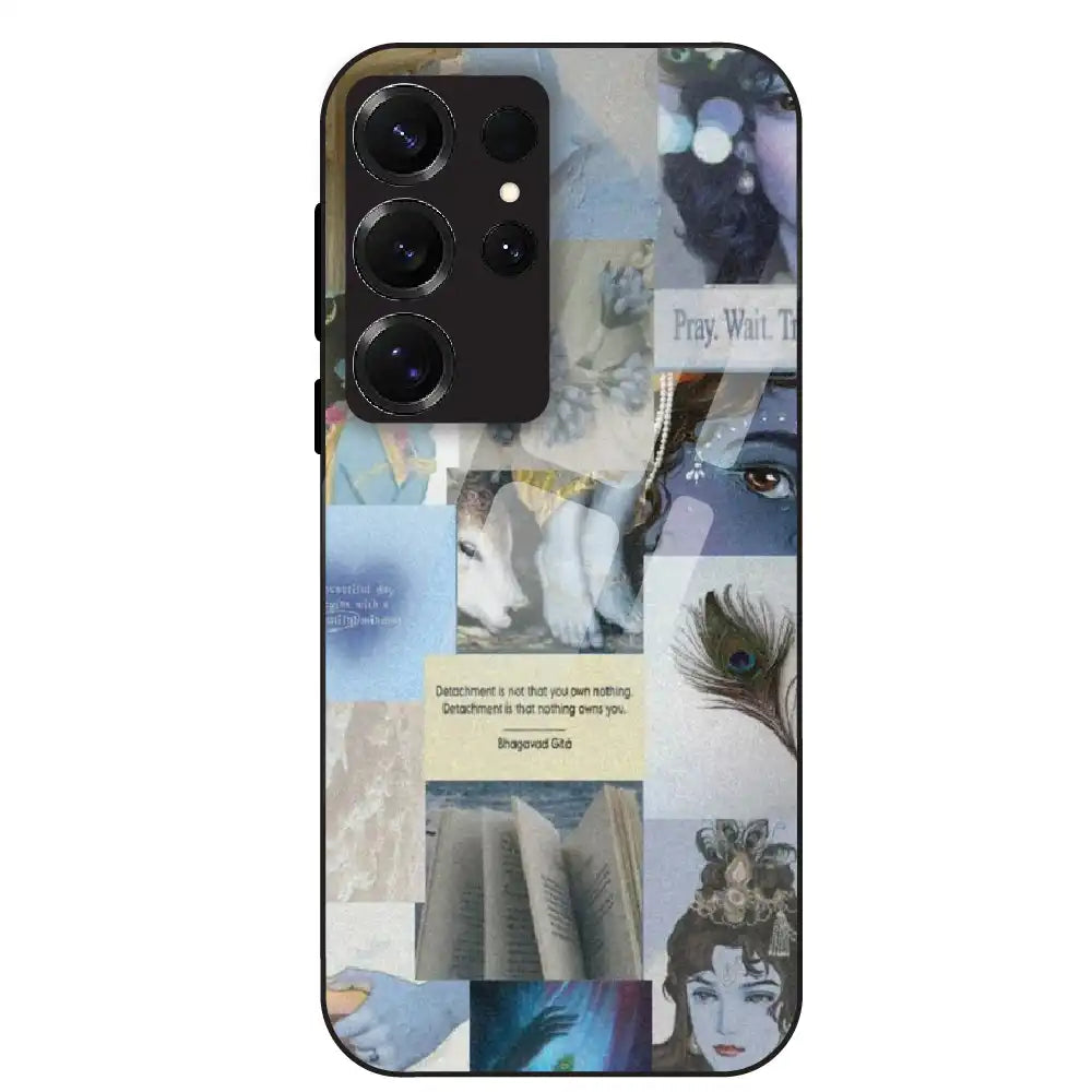Krishna Aesthetic - Glass Case For Samsung Galaxy S25 Ultra