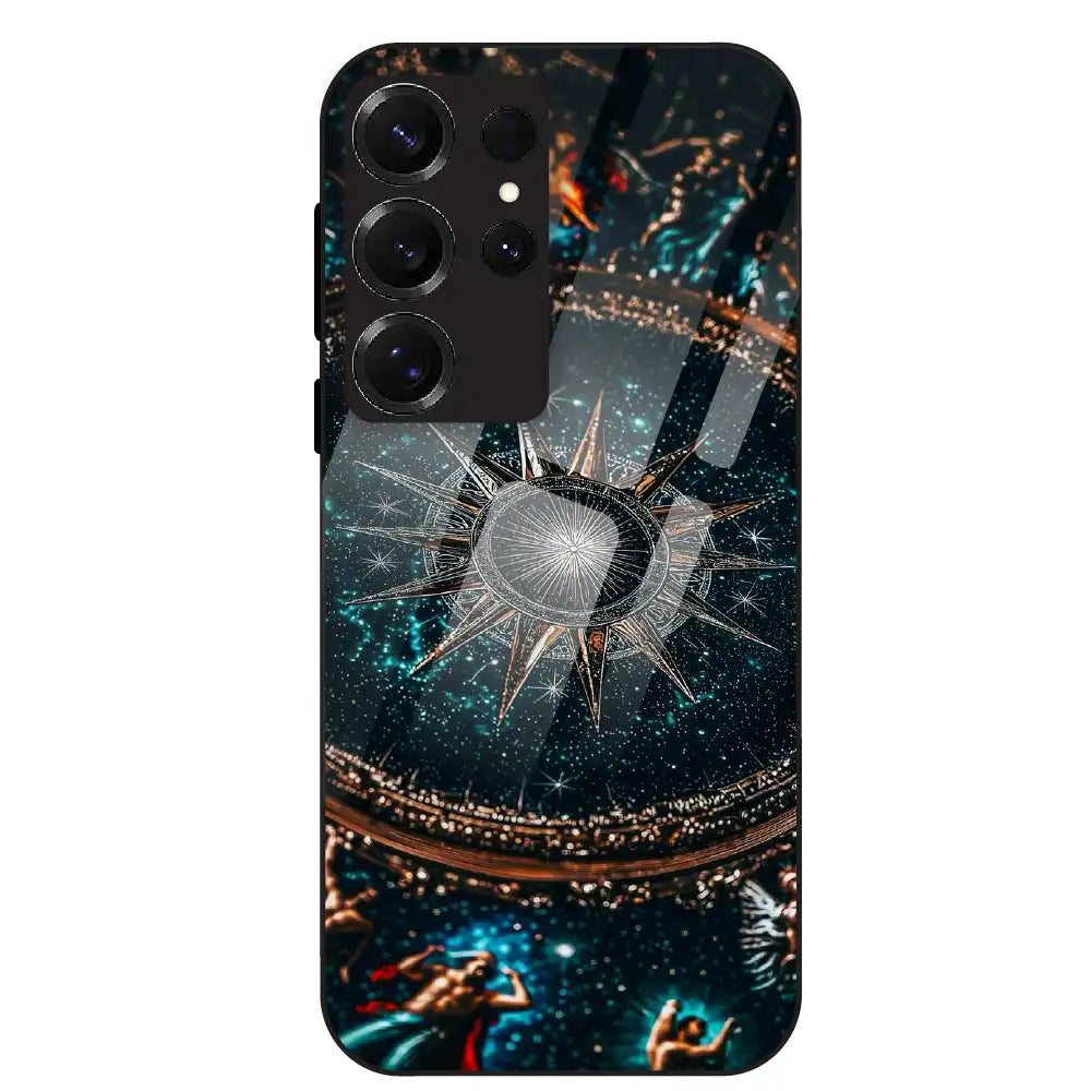 Celestial Star Compass - Glass Case For Samsung Galaxy S25 Ultra