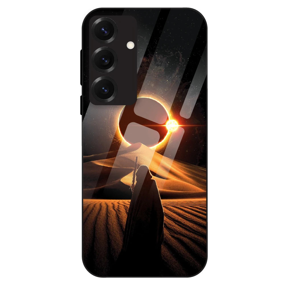 Solar Eclipse Desert - Glass Case For Samsung Galaxy S25
