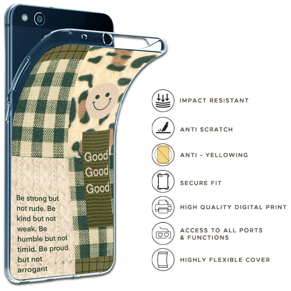 Patchwork Positivity - Printed Silicone Case For Apple iPhone Infographic