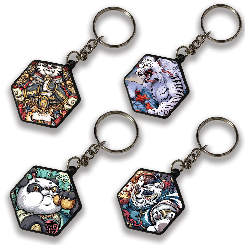 Warriors - A Combo Of 4 Keychains