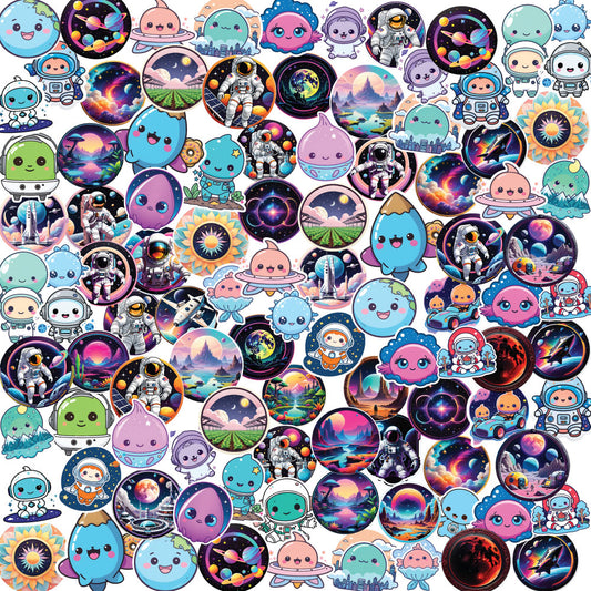 Space Sticker Bundle – 49 Waterproof Aesthetic Stickers