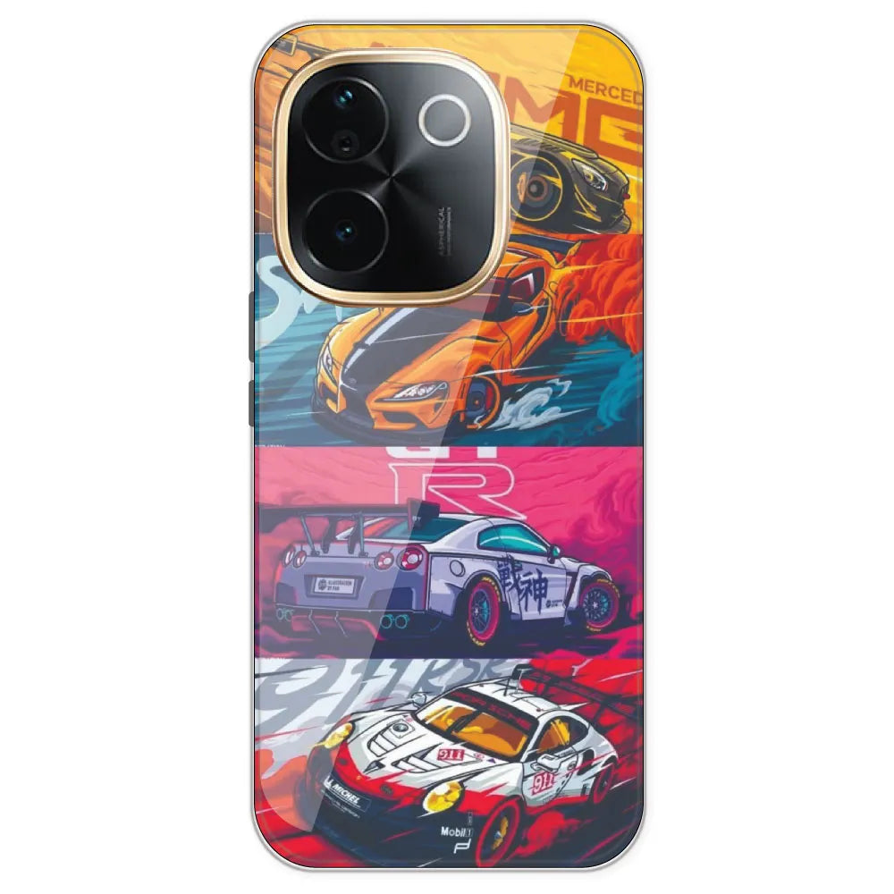 Sports Cars - Printed Silicone Case For IQOO Z9S Pro