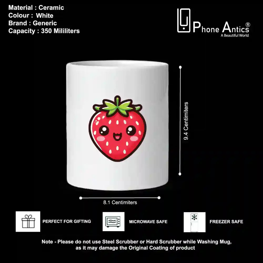 Smiley Strawberry - Mug Infographic