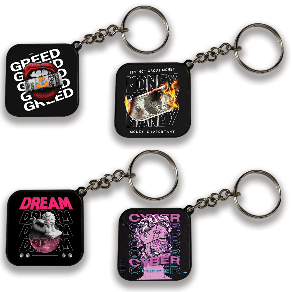 Street Style - A Combo Of 4 Keychains square