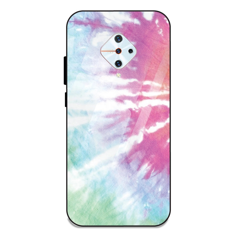 3 Color Tie Die - Glass Case For Vivo S1 Pro