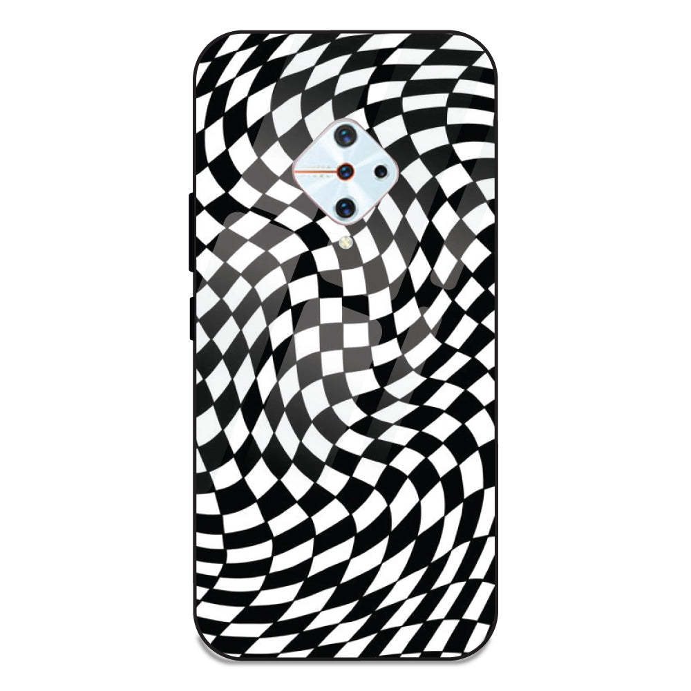Checks - Glass Case For Vivo S1 Pro