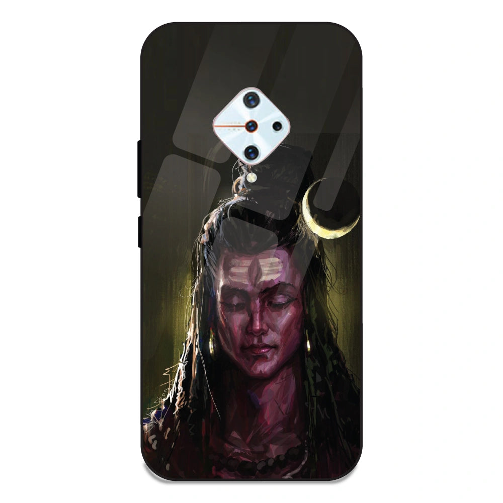 Lord Shiva - Glass Case For Vivo S1 Pro