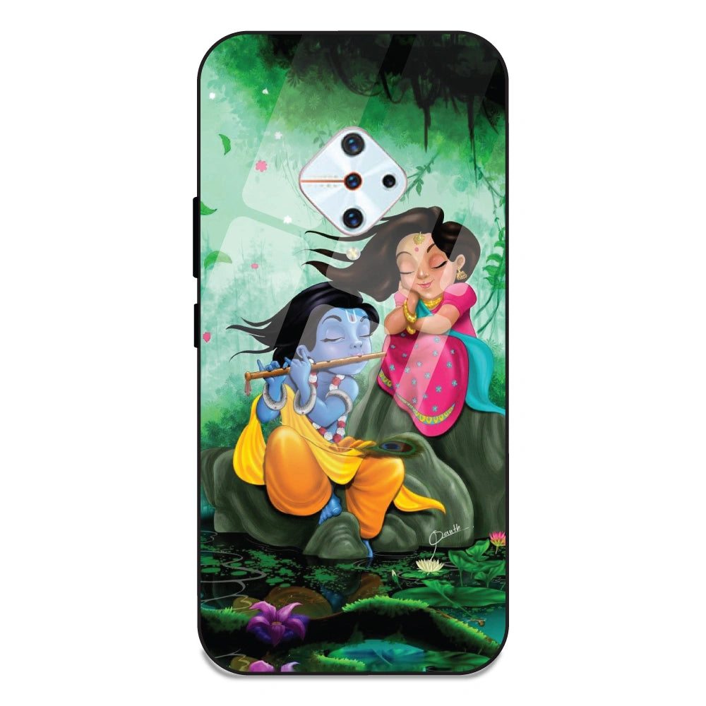 Radha Krishna - Glass Case For Vivo S1 Pro