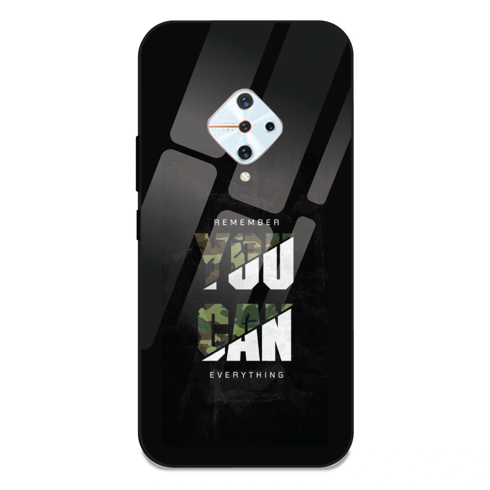 You Can Do Everything - Glass Case For Vivo S1 Pro