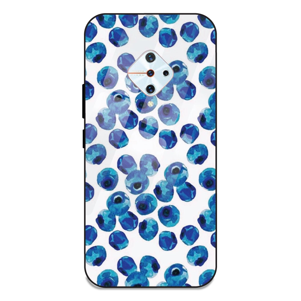 Blueberries - Glass Case For Vivo S1 Pro