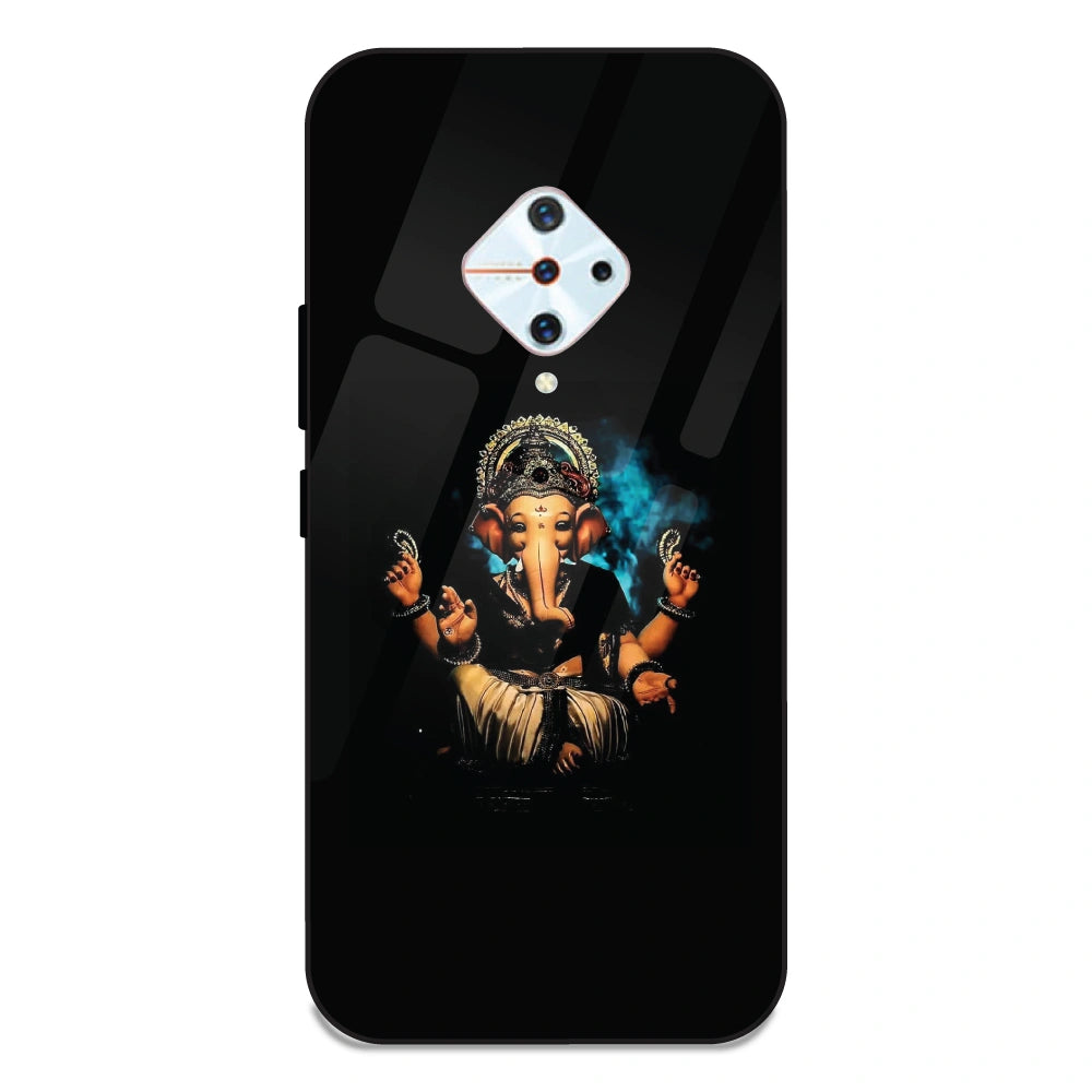 Lord Ganesh - Glass Case For Vivo S1 Pro