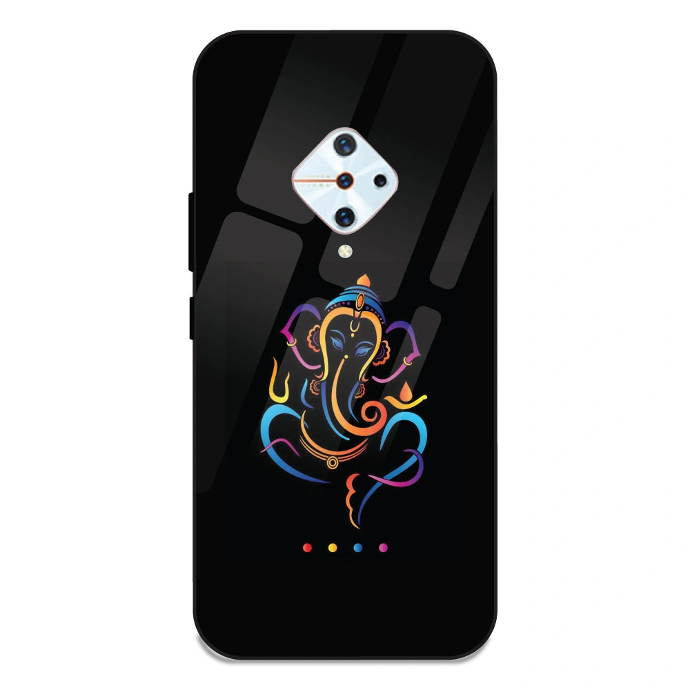 Lord Ganpati - Glass Case For Vivo S1 Pro