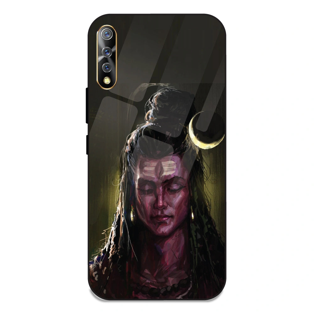 Lord Shiva - Glass Case For Vivo S1