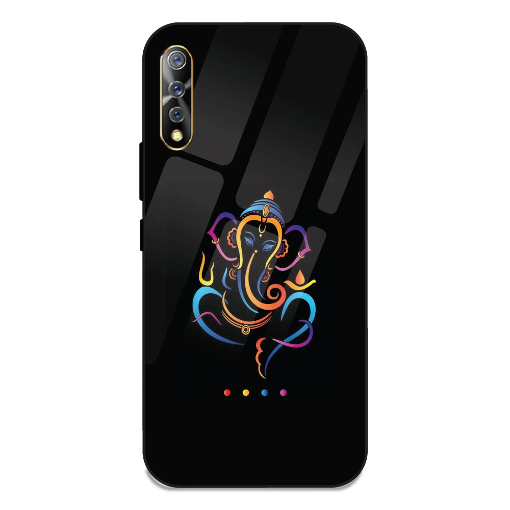 Lord Ganpati - Glass Case For Vivo S1