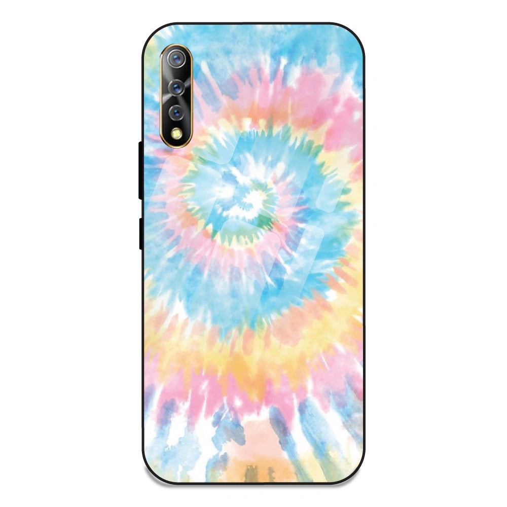 Pastel Tie Dye - Glass Case For Vivo S1