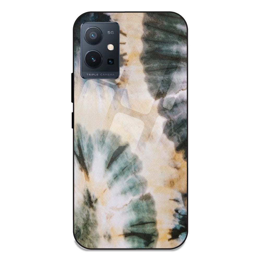 Black and Gold - Glass Case For Vivo T1 5G