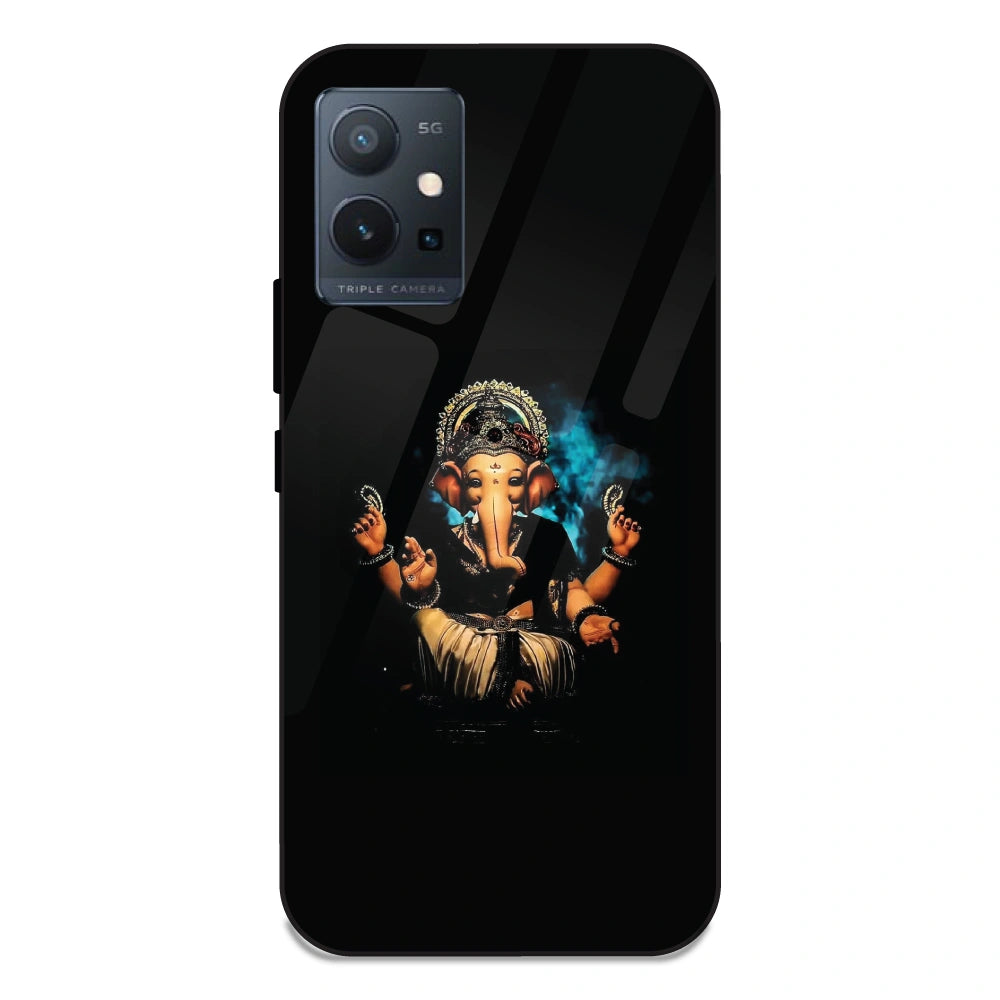 Lord Ganesh - Glass Case For Vivo T1 5G