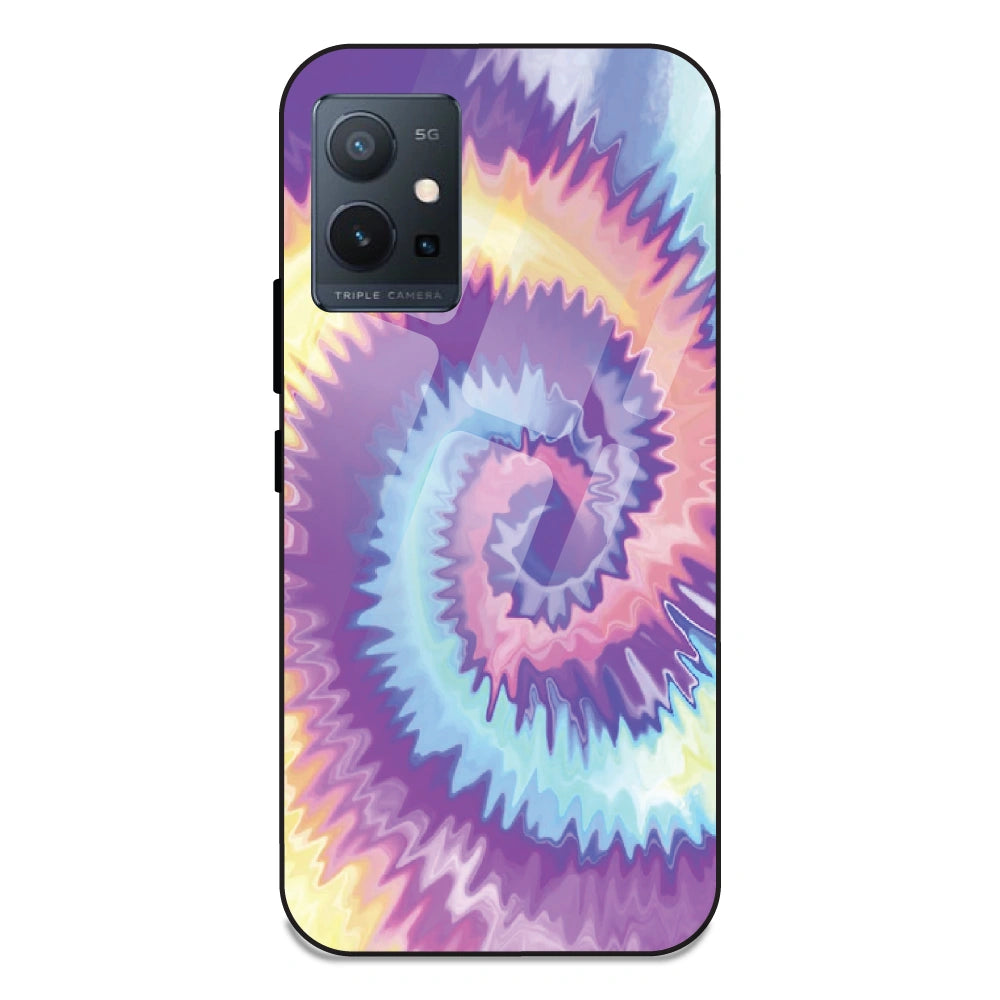 Unicorn Tie Dye - Glass Case For Vivo T1 5G