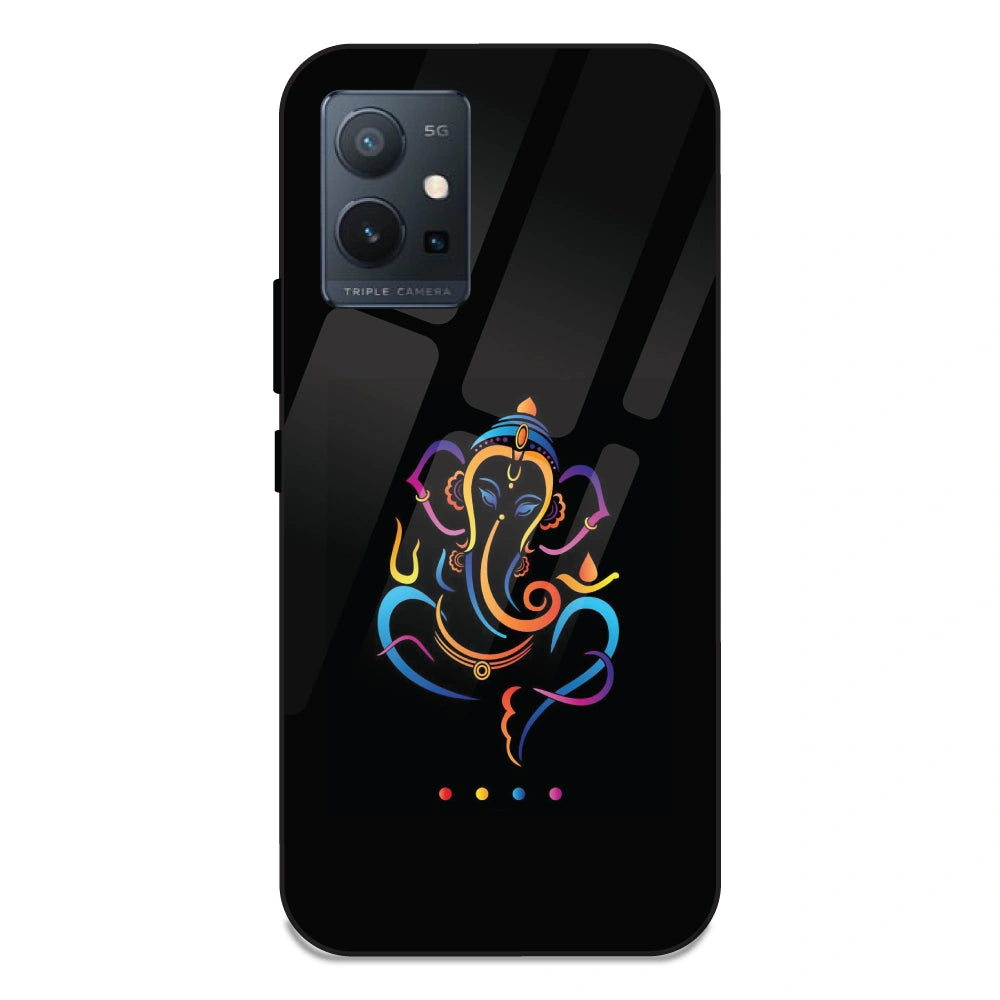 Lord Ganpati - Glass Case For Vivo T1 5G