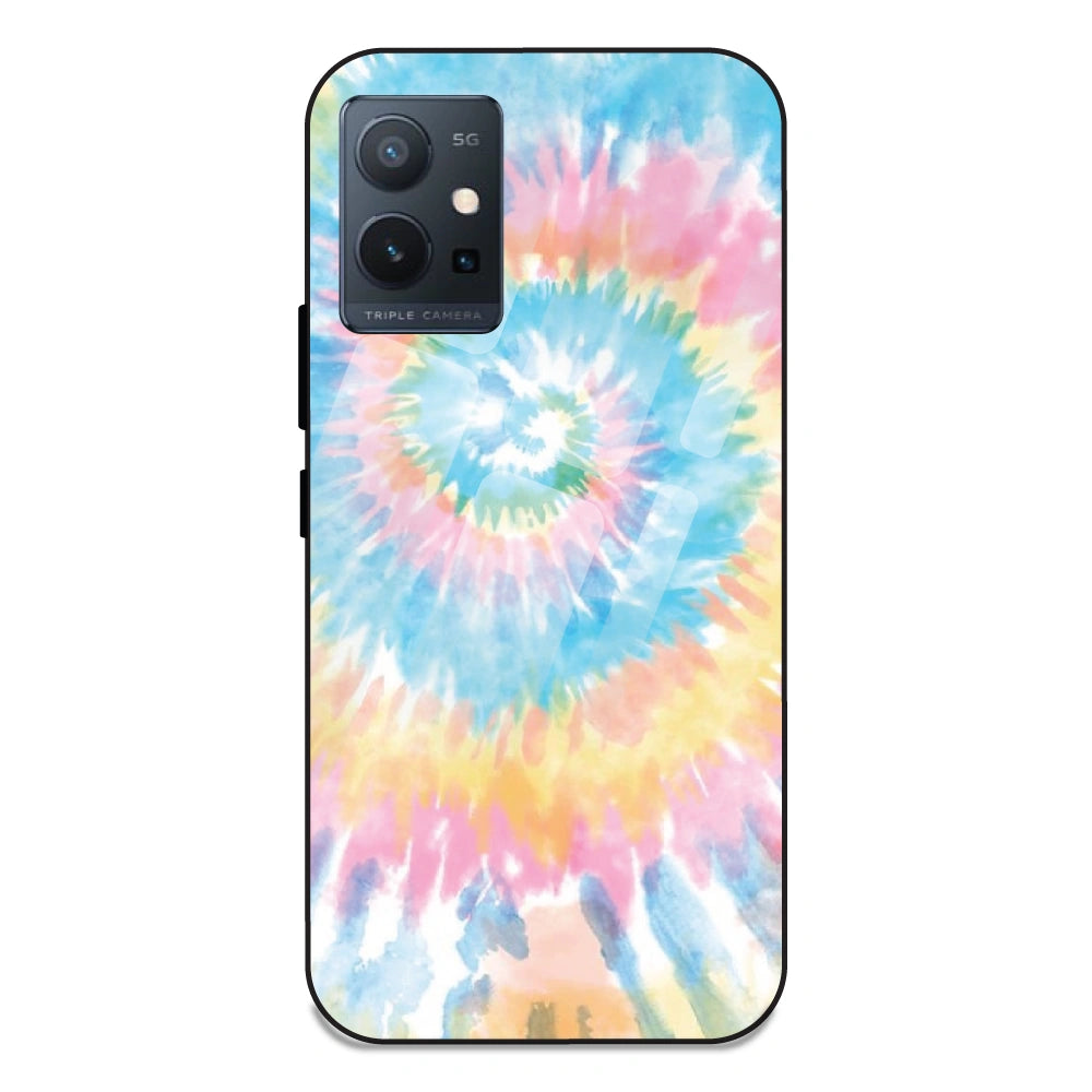 Pastel Tie Dye - Glass Case For Vivo T1 5G