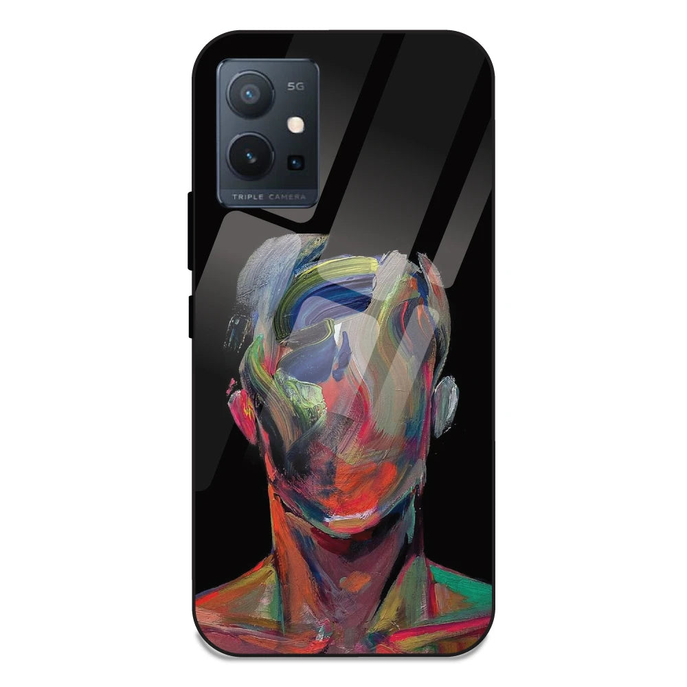 Face Oil Painting - Glass Case For Vivo T1 5G