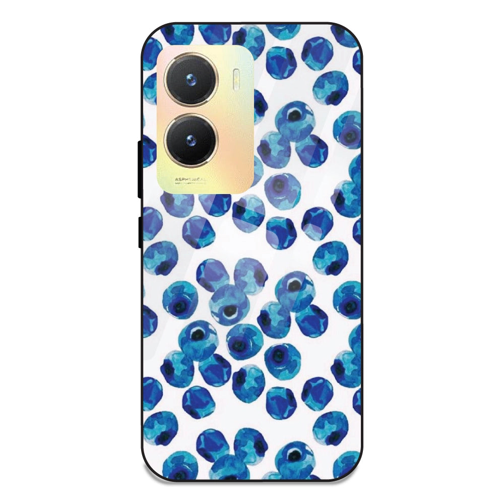 Blueberries - Glass Case For Vivo T2X