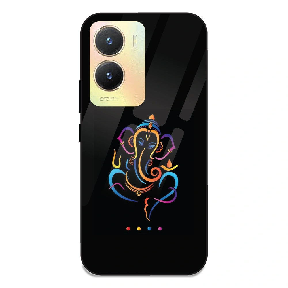 Lord Ganpati - Glass Case For Vivo T2X