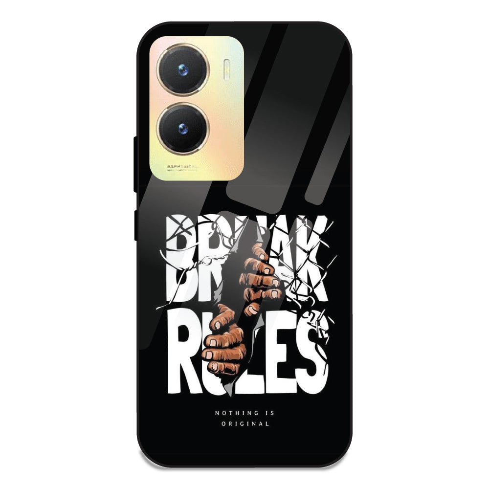 Break Rules - Glass Case For Vivo T2X