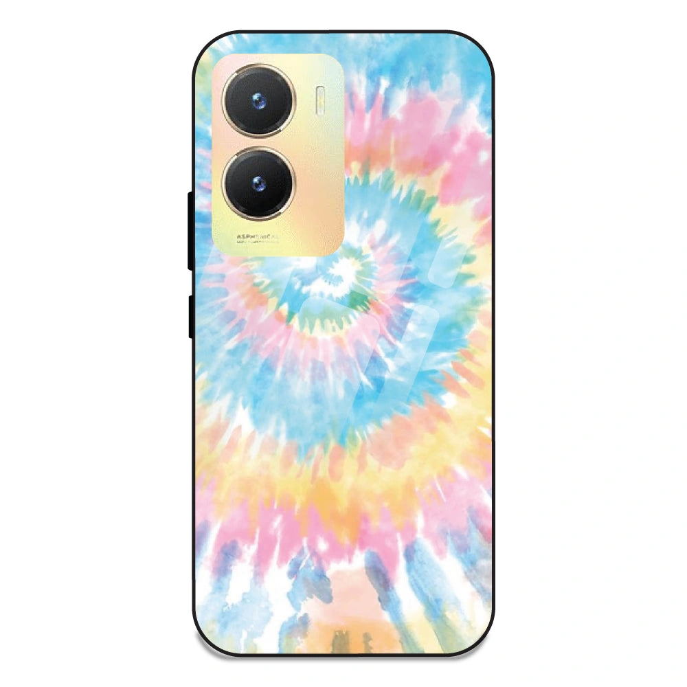 Pastel Tie Dye - Glass Case For Vivo T2X