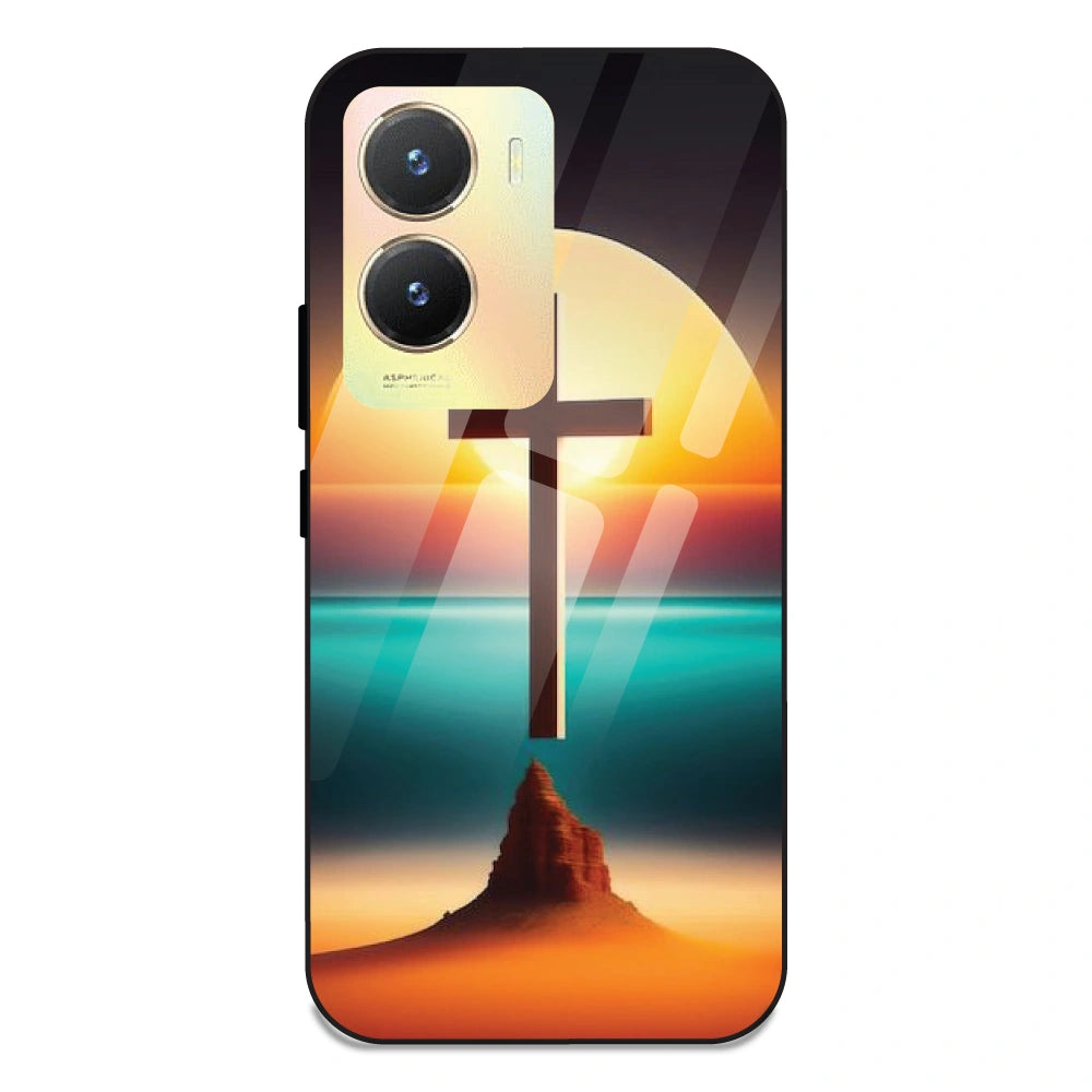 Jesus Christ - Glass Case For Vivo T2X