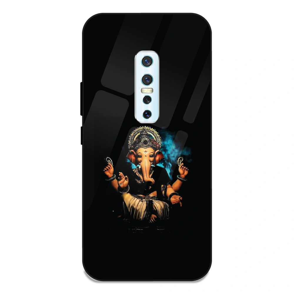 Lord Ganesh - Glass Case For Vivo V17 Pro