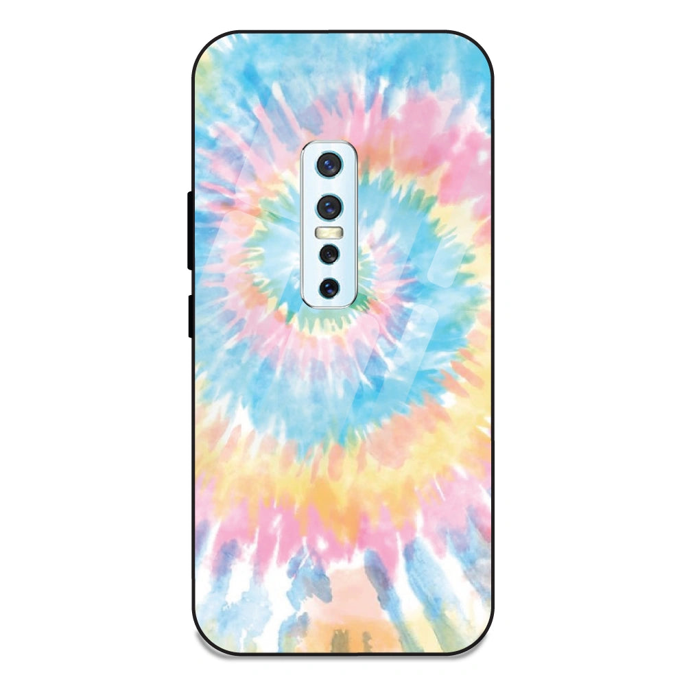 Pastel Tie Dye - Glass Case For Vivo V17 Pro