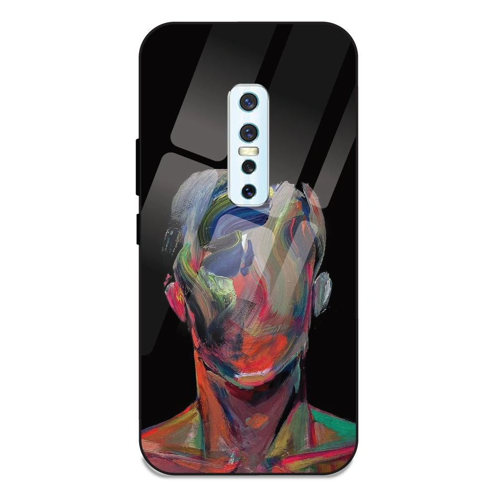 Face Oil Painting - Glass Case For Vivo V17 Pro
