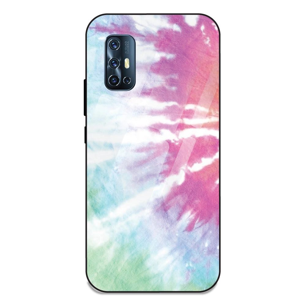 3 Color Tie Die - Glass Case For Vivo V17