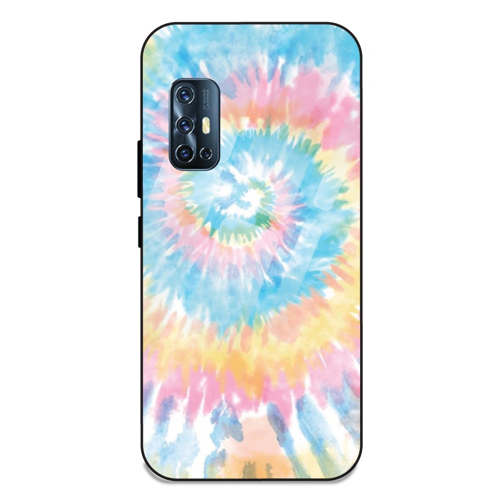 Pastel Tie Dye - Glass Case For Vivo V17